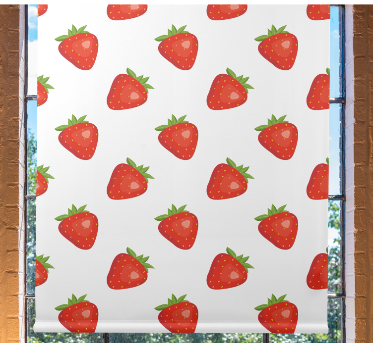 Strawberry Motif blind fruit and vegetables - TenStickers