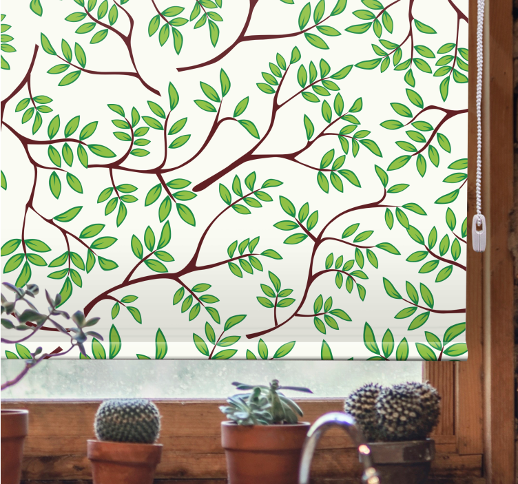 Thin branches pattern Tree blind - TenStickers
