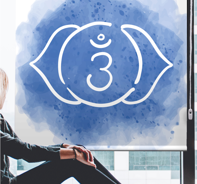 Third Eye Chakra Symbol Zen blind - TenStickers