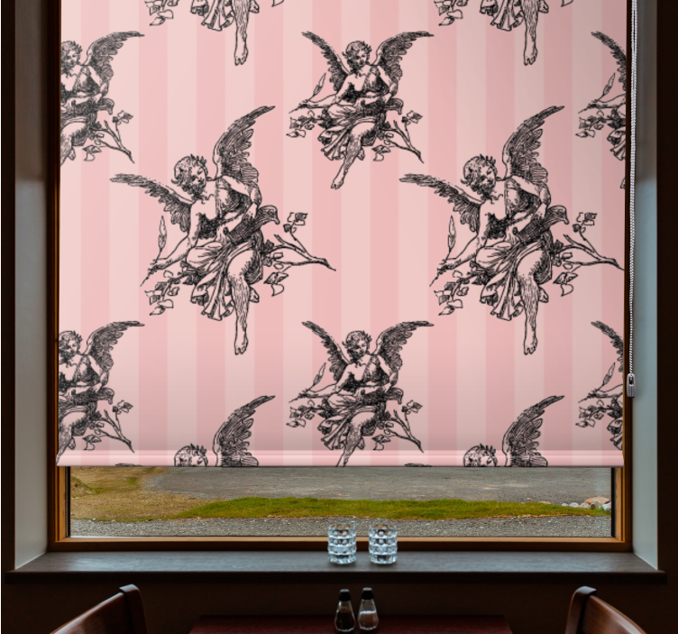 Toile jouy pattern art design Classic blind - TenStickers