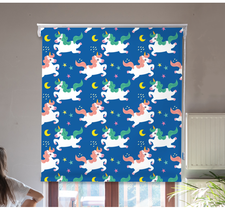 Unicorns Under Moonlight animals blind - TenStickers