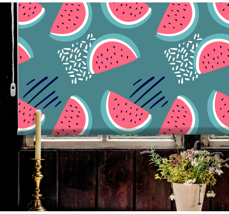 Watermelon Slice Motif blind fruit and vegetables - TenStickers