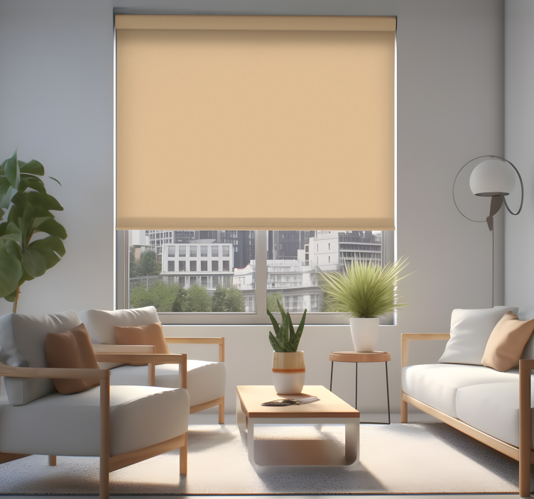 wheat Living room blind - TenStickers
