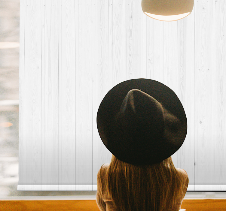 Grey wooden planks modern blind - TenStickers