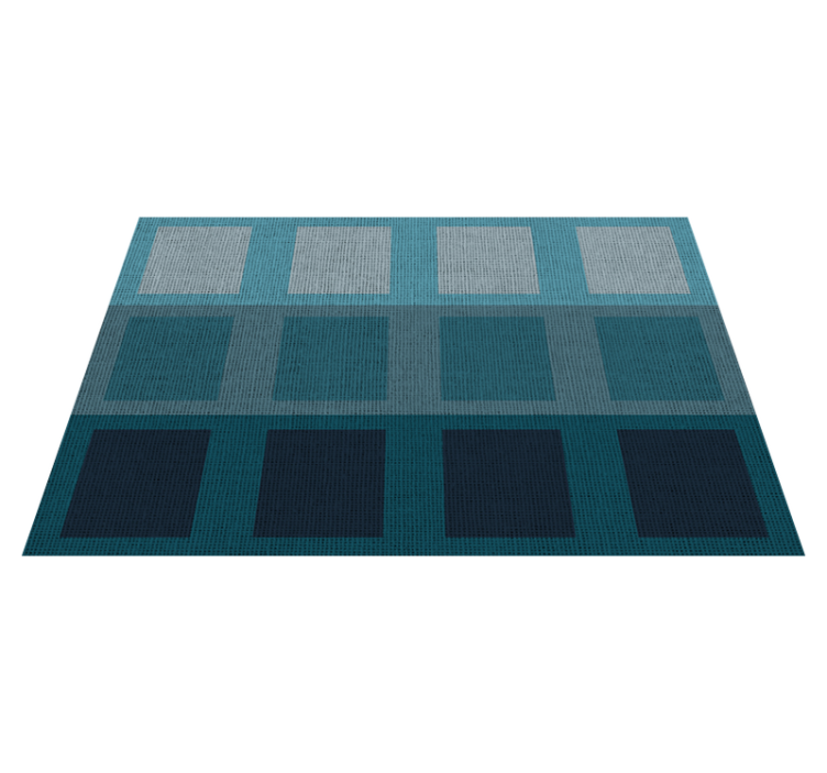 Blue squares modern placemats - TenStickers