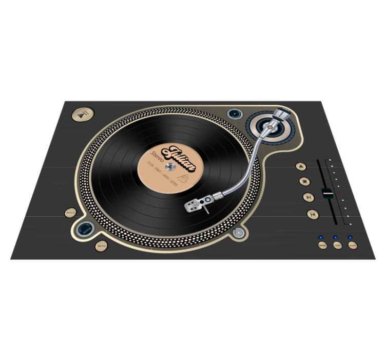 Vinyl disc name placemats - TenStickers