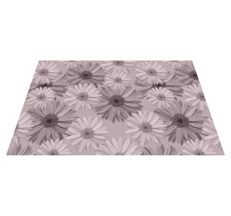 Textured placemats floral plate design - TenStickers