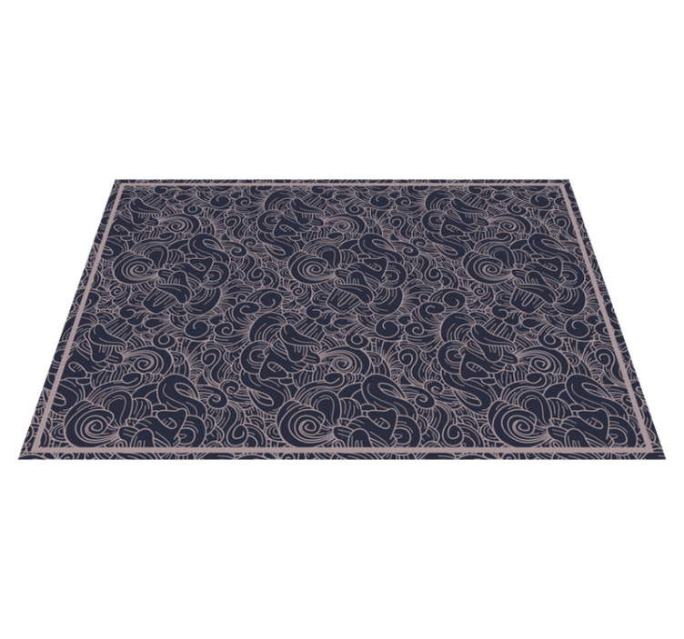 Textured placemats with swirling line patterns - TenStickers