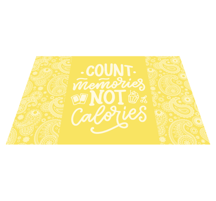 Quote placemats count memories idea - TenStickers