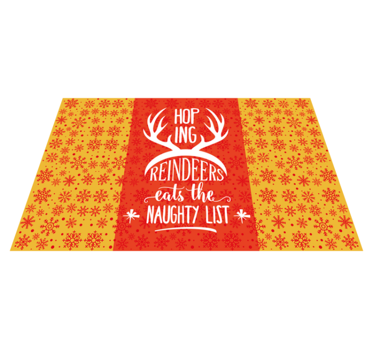 Reindeer Quote Christmas placemats - TenStickers