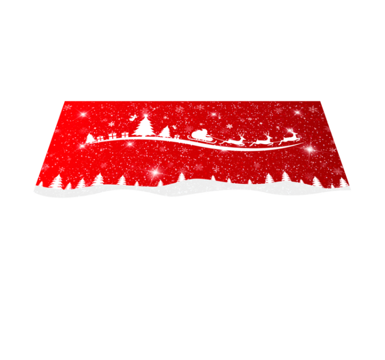 Christmas wave vinyl placemats - TenStickers