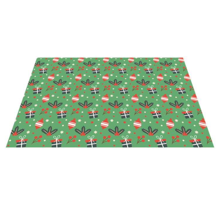 Christmas placemats festive ornament design - TenStickers