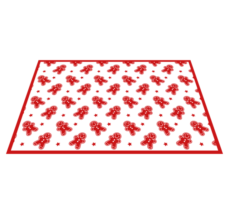Christmas placemats gingerbread character design - TenStickers