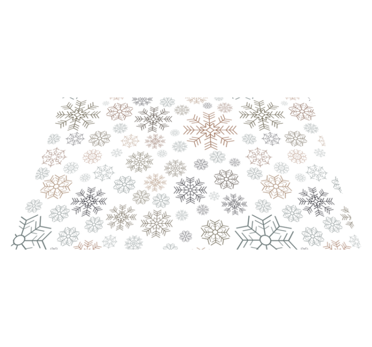 Snowflakes pattern Christmas placemats - TenStickers