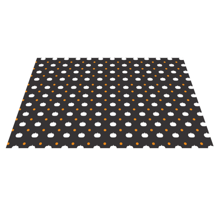Halloween placemats with pumpkin pattern design - TenStickers