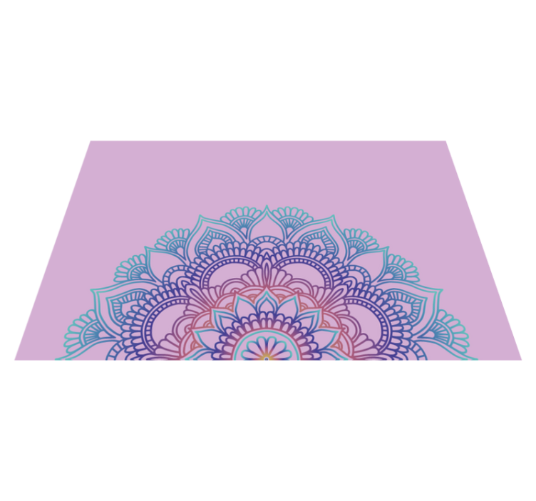 Half mandala Vinyl placemats - TenStickers