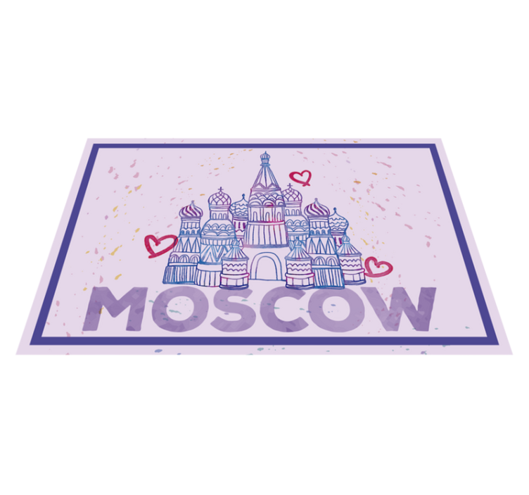 Original placemats moscow landmark art - TenStickers