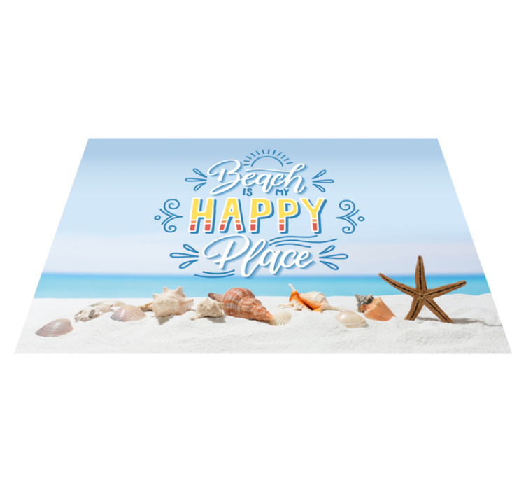 Quote placemats beach bliss retreat - TenStickers
