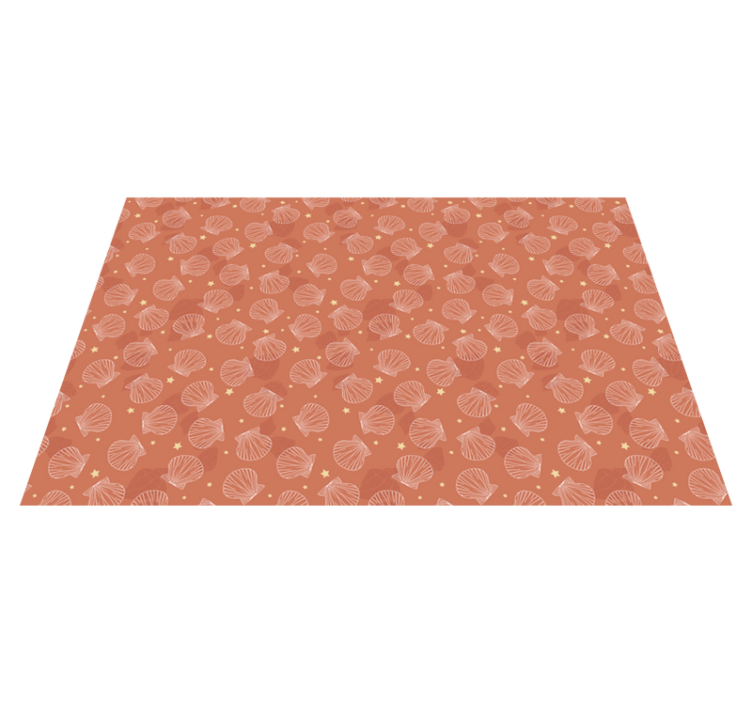 Textured placemats with seashell design - TenStickers