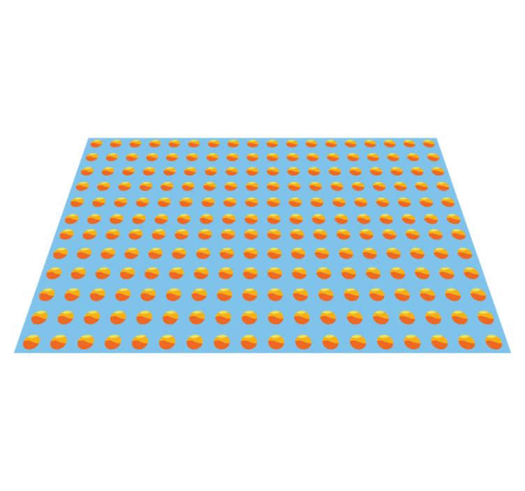 Modern placemats with vibrant circular designs - TenStickers