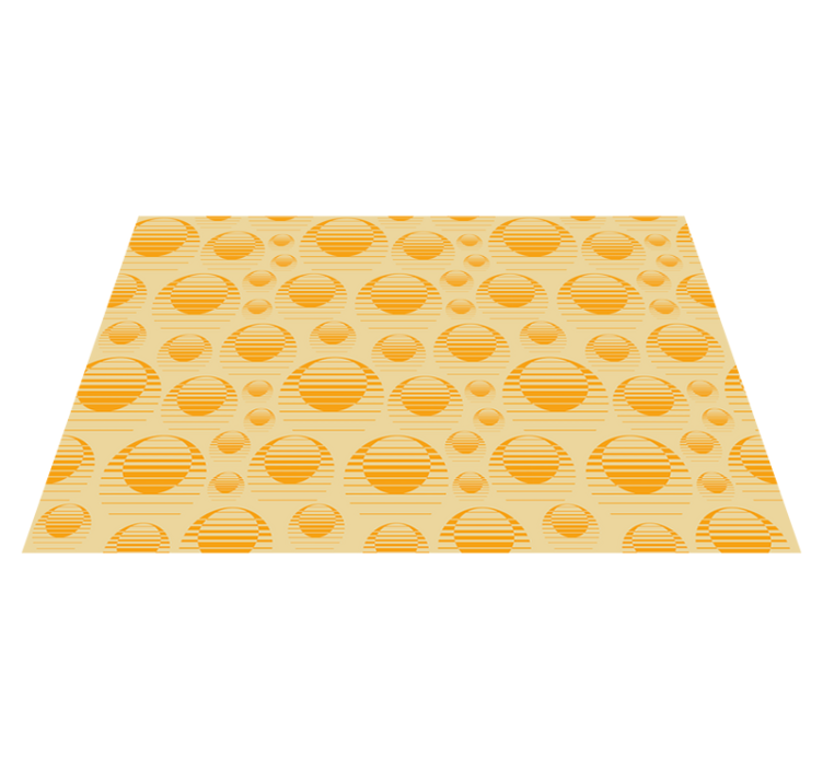 Retro Sun draw 70's sun placemats - TenStickers