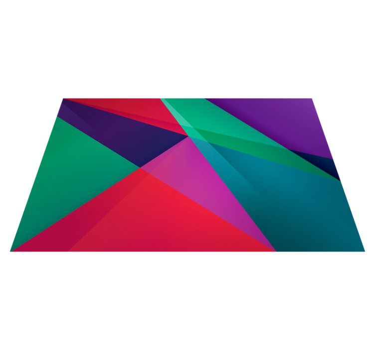 Modern placemats with vibrant geometric design - TenStickers