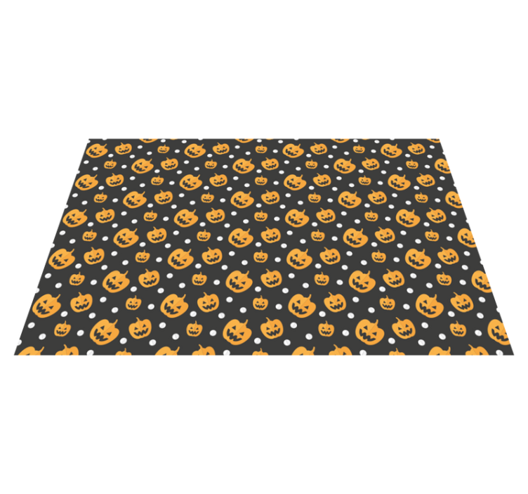 Halloween placemats pumpkin pattern design - TenStickers