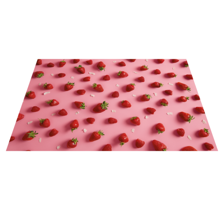 Modern placemats strawberry pattern design - TenStickers