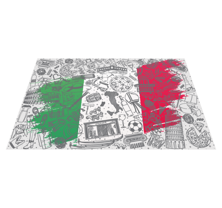 Original placemats italian culinary design - TenStickers