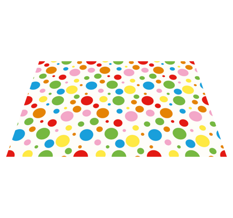 Colored Polka dots elegant placemats - TenStickers