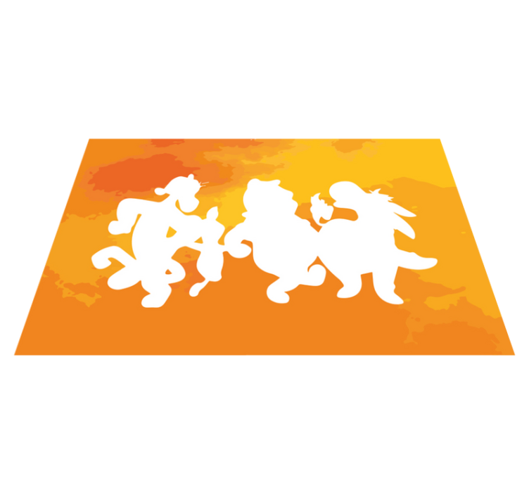 Winnie the Pooh and the gang children placemats - TenStickers