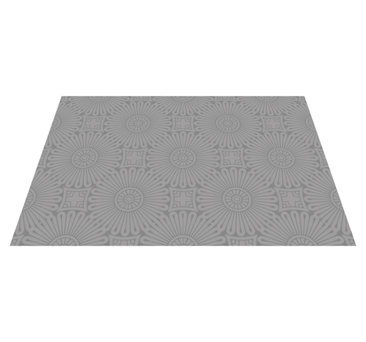 Textured placements in textured grey finish - TenStickers