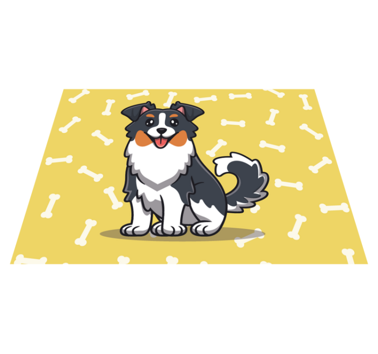 Children placemats cute dog design - TenStickers