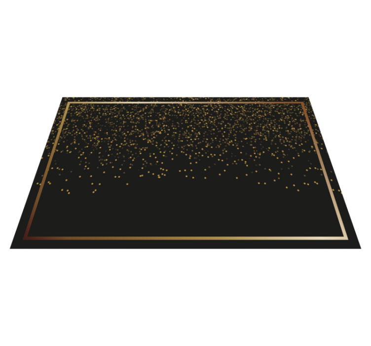 Elegant placemat set in black glitter - TenStickers