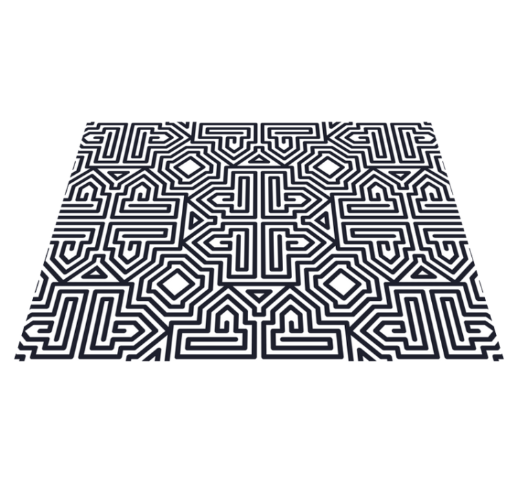 Textured placemats abstract geometric design - TenStickers