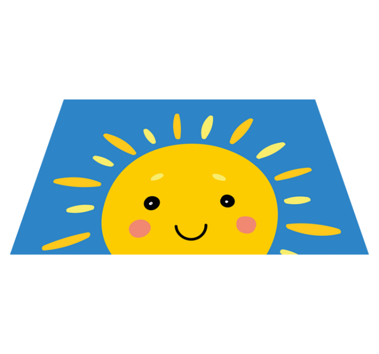 Children placemats smiling sun face - TenStickers
