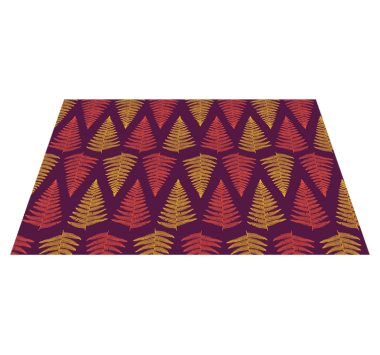 Textured placemats with foliage pattern design - TenStickers