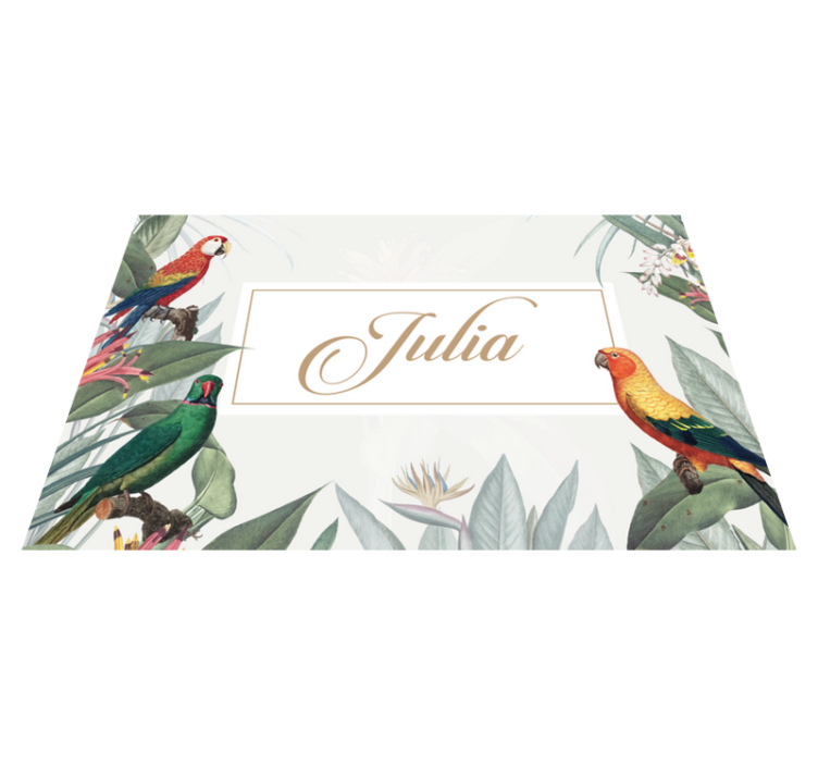 Macaw tropical mockup Personalised placemats - TenStickers