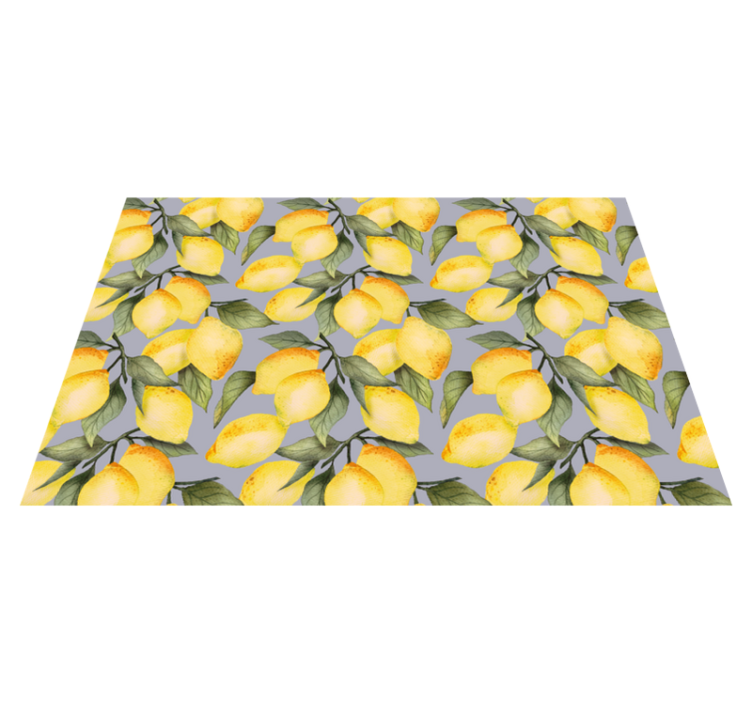 Lemon Themed Motif original placemats - TenStickers