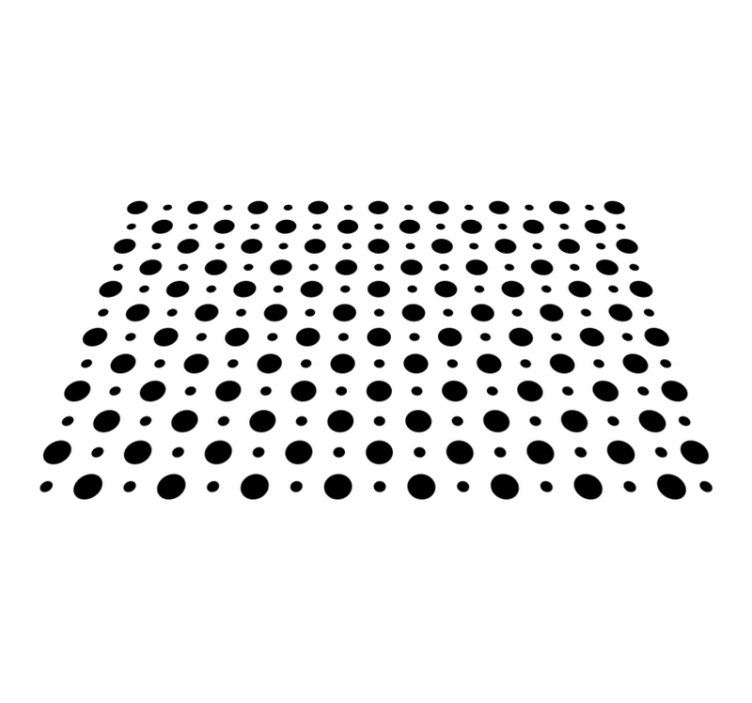 Textured placemats with black polka dots - TenStickers