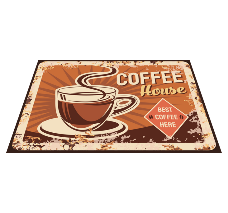 Coffee house quote quote placemats - TenStickers