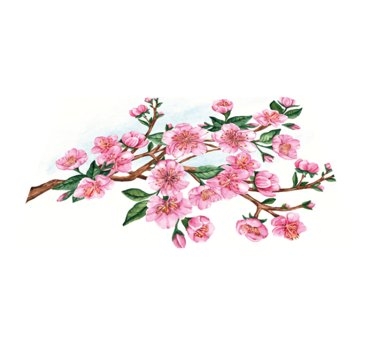 Original placemats elegant floral bowl - TenStickers