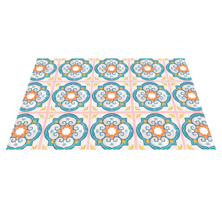 Original placemats vibrant botanical design - TenStickers