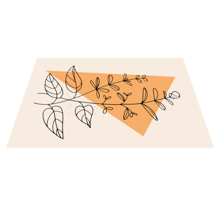 Original placemats floral abstract design - TenStickers