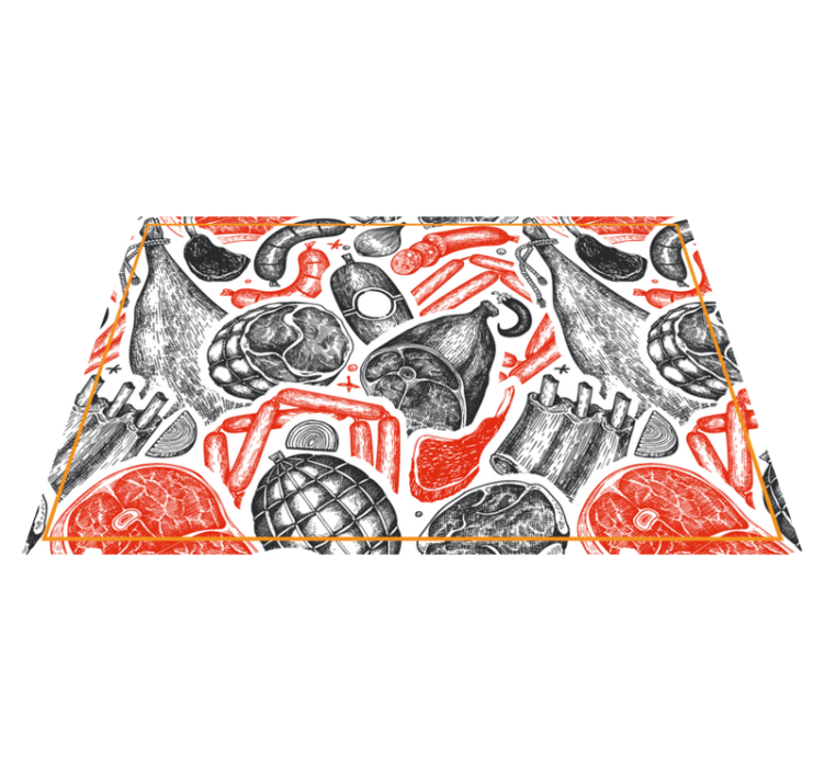 Original placemats with culinary art designs - TenStickers