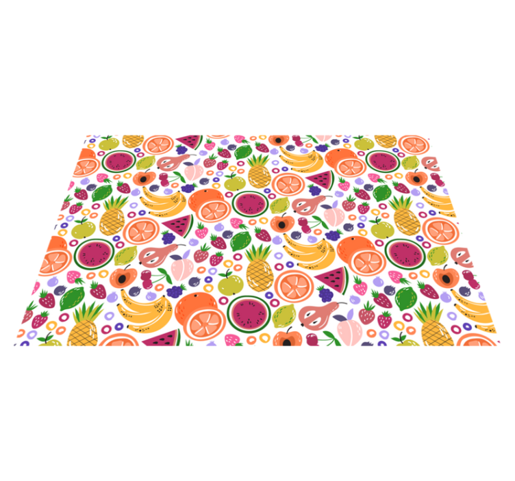 Children placemats with fruit pattern print - TenStickers