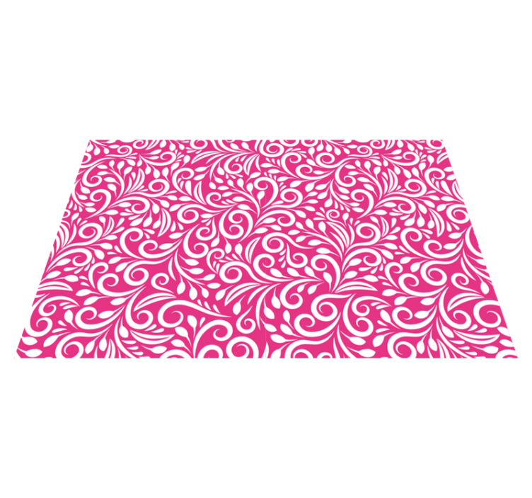 Textured placemats floral swirl design - TenStickers