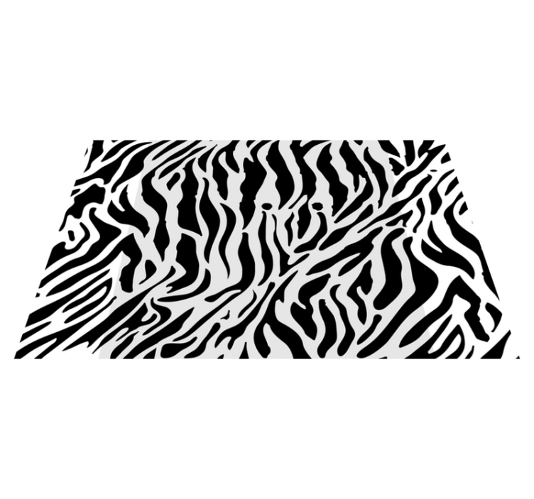 Textured placemats zebra print surface - TenStickers