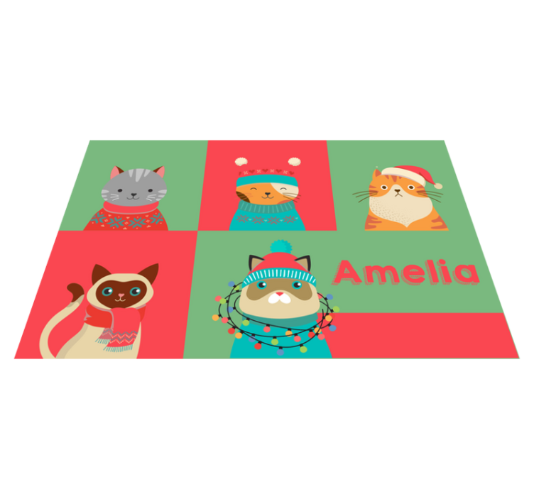 Children placemats cute cartoon cats - TenStickers