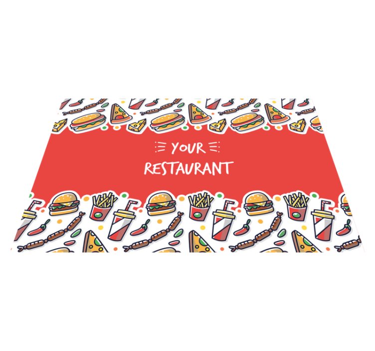 Original placemats with culinary artwork - TenStickers